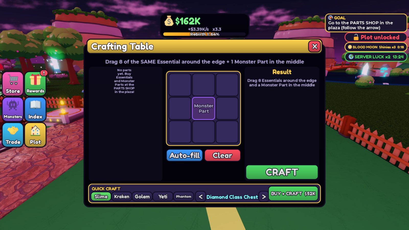 Crafting + Quick Craft